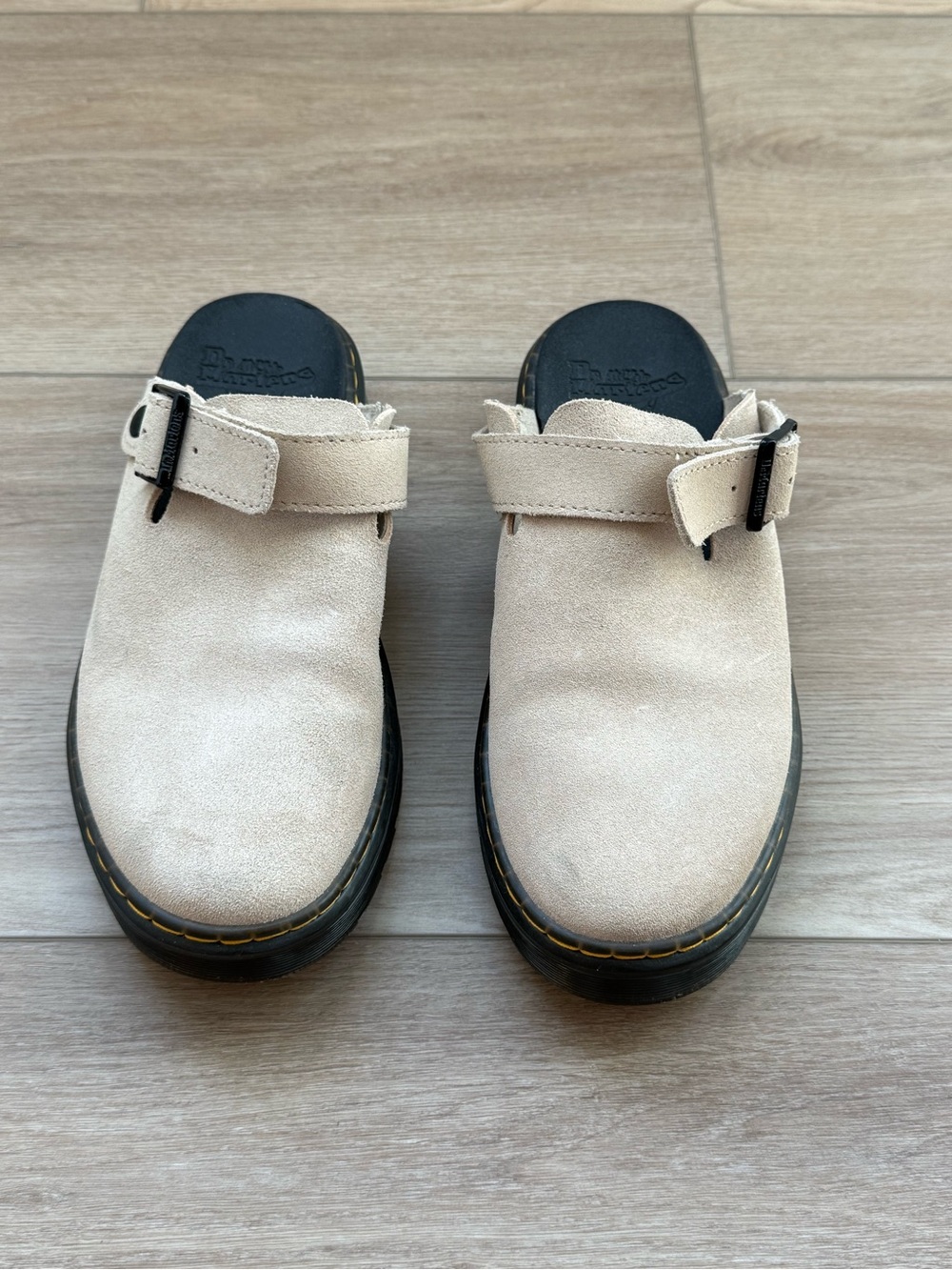 Dr. Martens Jorge II Suede Mules Clogs EU 39 Women’s 8 Brown Beige - Picture 3 of 7